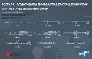 Meng Model SPS-044 US Long/Medium-Range Air-to-Air Missiles 1/48