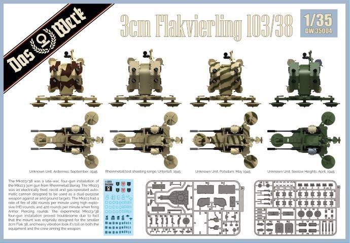 Das Werk DW35004 Flakvierling 103/38 1/35 – zdjęcie 2
