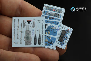 Quinta Studio QD48233 Su-27SM 3D-Printed &amp;amp; coloured Interior on decal paper (KittyHawk) 1/48 – zdjęcie 9