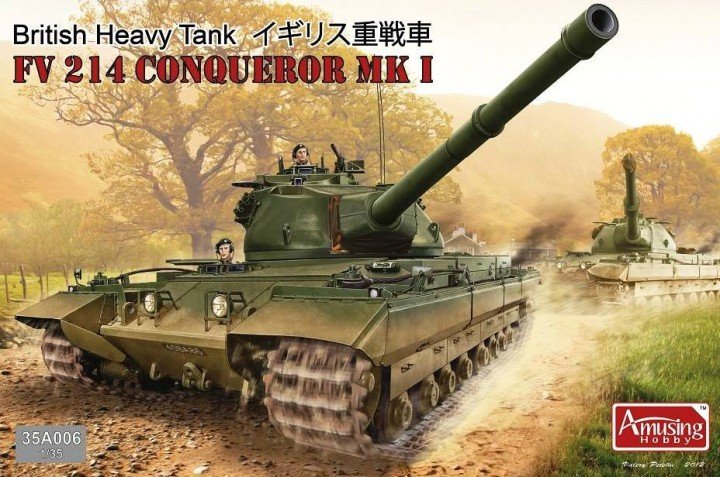 Maquette amusante de char lourd britannique FV214 Conqueror Mk I au 1/35 (réf. 35A006)