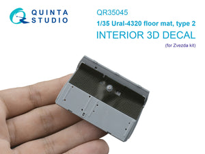 Quinta Studio QR35045 Ural-4320 floor mat, type 2 (Zvezda) 1/35