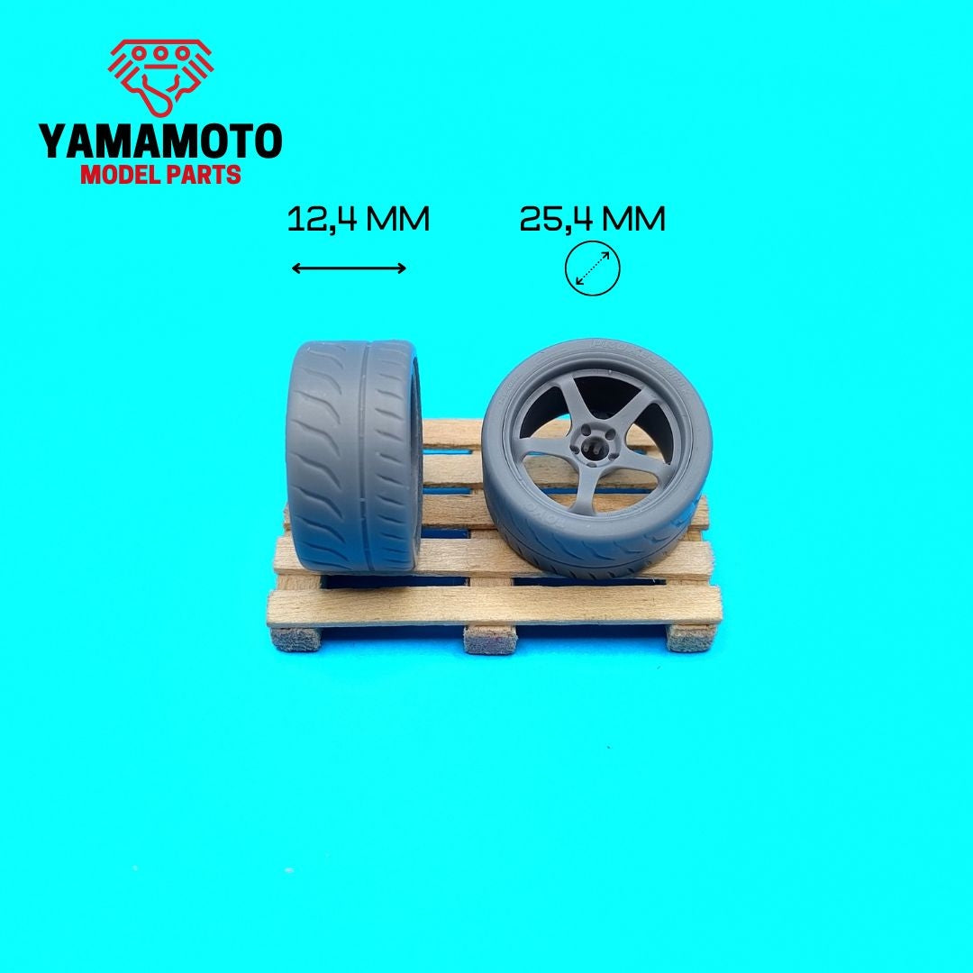 Yamamoto YMPRIM21 Advan Racing GT 4 18&amp;quot; + Tyres 1/24 – zdjęcie 6