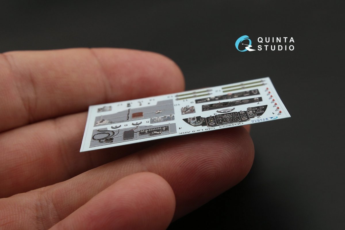 Quinta Studio QD48023 La-9 3D-Printed &amp;amp; coloured Interior on decal paper (for ARK kit) 1/48 – immagine 7