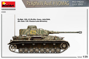 MiniArt 35305 Pz.Kpfw.IV Ausf. H Vomag. MID PROD. JULY 1943. INTERIOR KIT 1/35 – zdjęcie 8