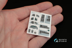 Quinta Studio QD48032 F-16D 3D-Printed &amp;amp; coloured Interior on decal paper (for Hasegawa kit) 1/48 – zdjęcie 2
