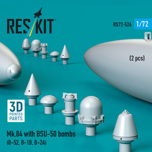 RESKIT RS72-0526 Mk.84 with BSU-50 bombs (2 pcs) (3D Printed) 1/72 – zdjęcie 2