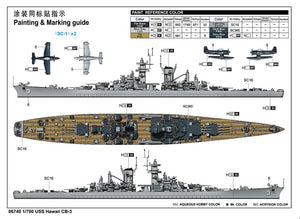 Trumpeter 06740 USS Hawaii CB-3 1/700 – zdjęcie 3