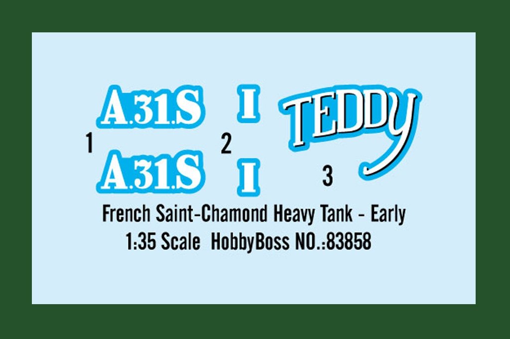 Hobby Boss 83858 French Saint-Chamond Heavy Tank - Early – immagine 3