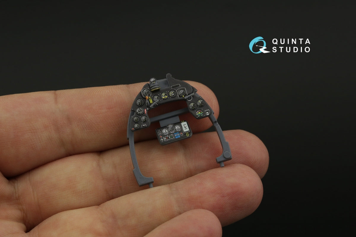 Quinta Studio QD32201 Macchi MC.202 Folgore Early 3D-Printed &amp;amp; colored Interior on decal paper (Italeri) 1/32 – image 7