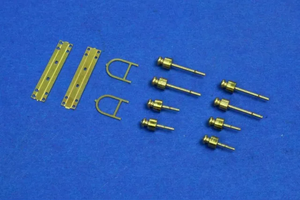 RB Model 35D02 Telegraphic pillar with 4 insulators Set contains not assembled 2 pcs 1/35 – image 3