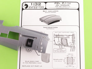 Master AM-32-122 PZL P.11c - chłodnica oleju (Arma Hobby kit) 1/32 – zdjęcie 5