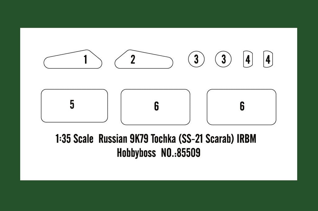 Hobby Boss 85509 Russian 9K79 Tochka (SS-21 Scarab) IRBM 1/35 – zdjęcie 3
