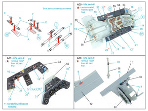 Quinta Studio QD32120 Fw 190 A-8/A-9 3D-Printed &amp;amp; colored Interior on decal paper (Revel) 1/32 – image 2
