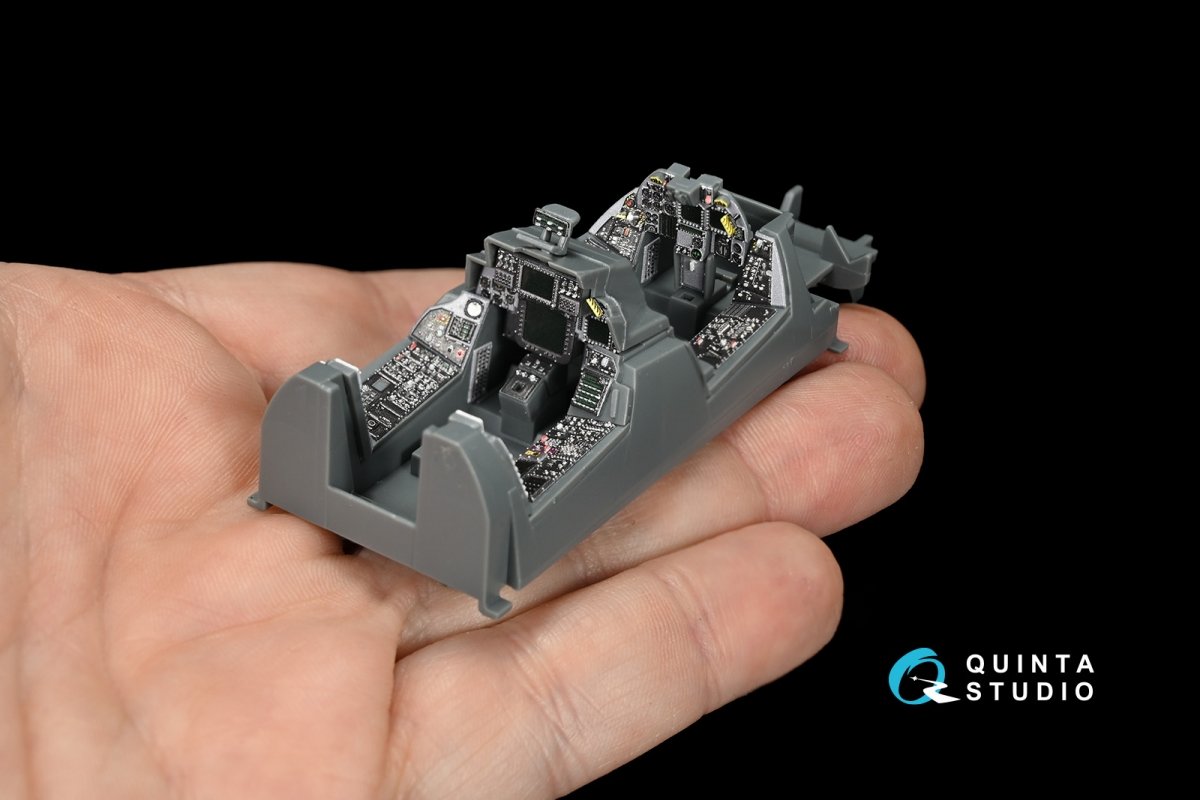 Quinta Studio QD48074 F-14D 3D-Printed &amp;amp; colored Interior on decal paper (for AMK kit) 1/48 – image 9