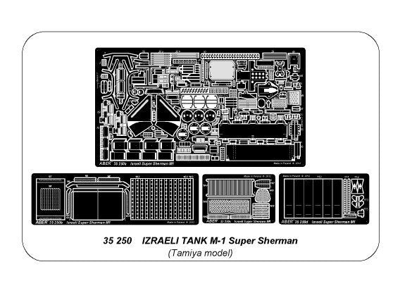 Aber 35250 Israeli Tank M1 Super Sherman 1/35 – zdjęcie 6