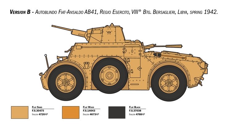 Italeri 6591 Autoblinda AB 41 with Bersaglieri El Alamein 1/35 – image 4