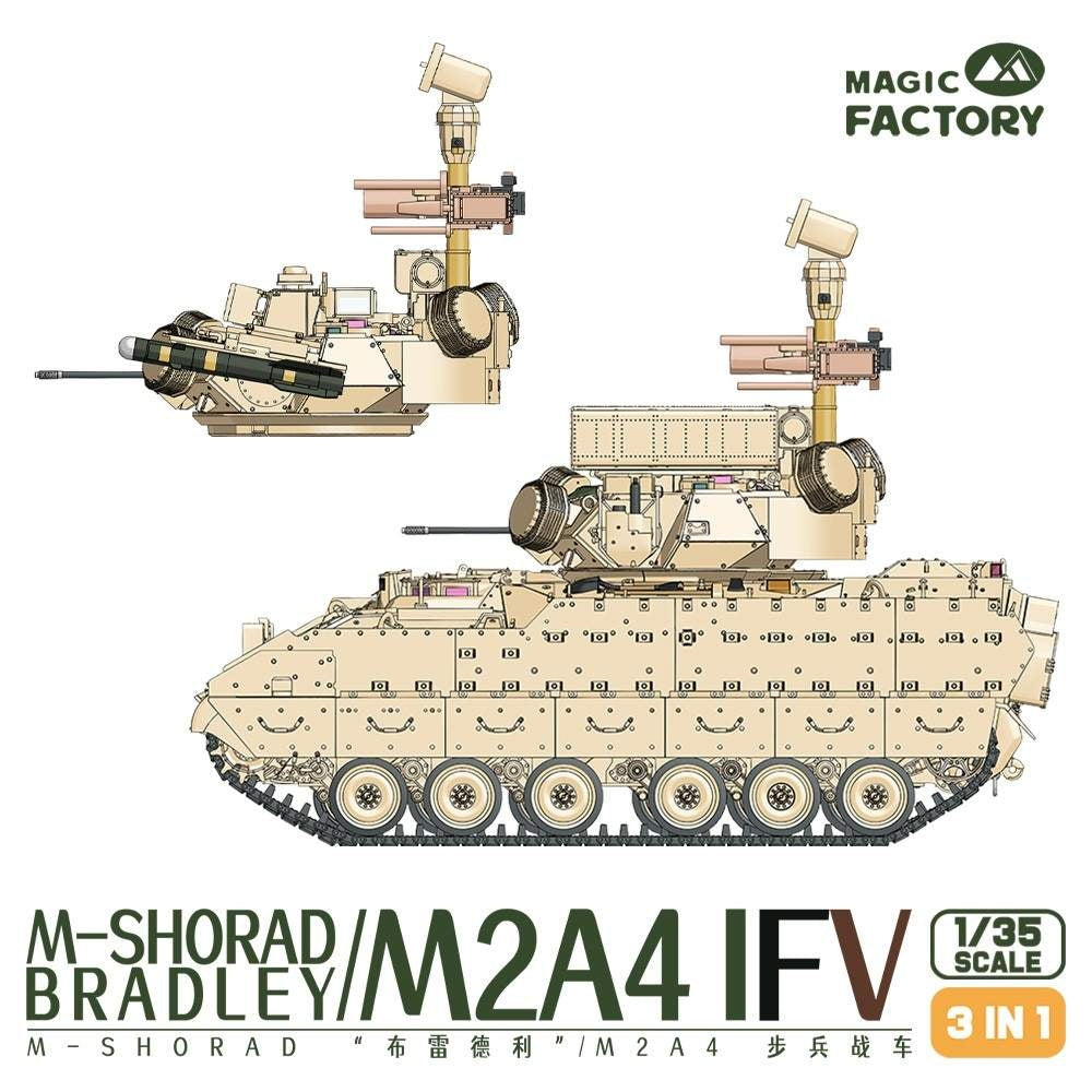 Magic Factory 2004 M-SHORAD Bradley M2A4 IFV 3-in-1 1/35 – zdjęcie 4