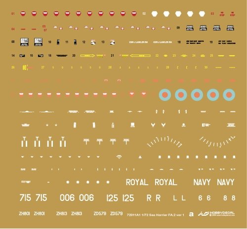 HobbyDecal AL72011V1 Sea Harrier FA.2 1/72 – image 3
