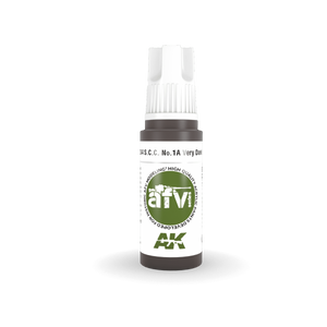 AK Interactive AK11384 S.C.C. No.1A Very Dark Brown 17ml – zdjęcie 2