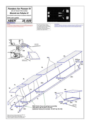 Aber 35A009 Błotniki do PzKpfw IV 1/35 – zdjęcie 4