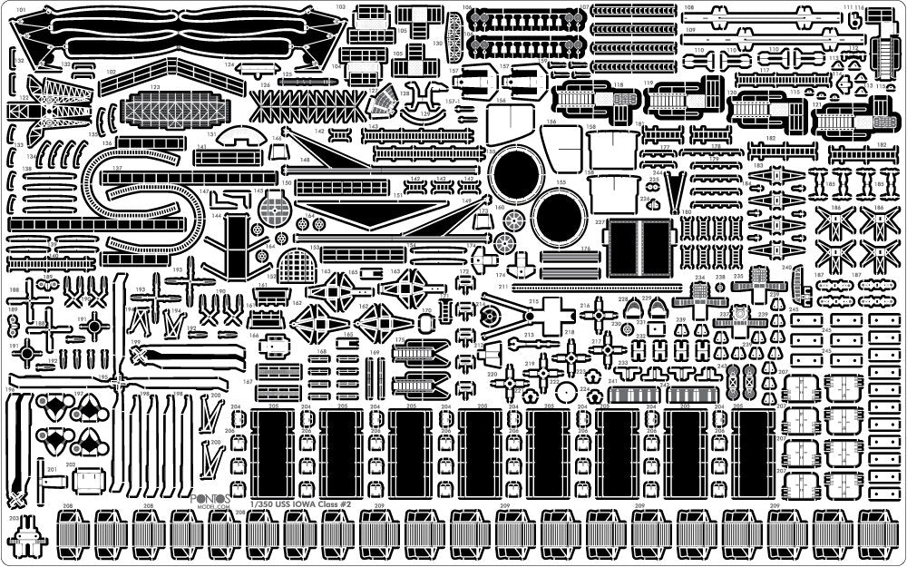 Pontos 35011F1 USS BB-63 Missouri BATTLESHIP Detail Up Set 1/350 – zdjęcie 7