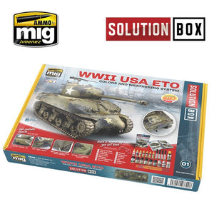 AMMO of Mig Jimenez 7700 WW II AMERICAN ETO SOLUTION BOX – zdjęcie 2