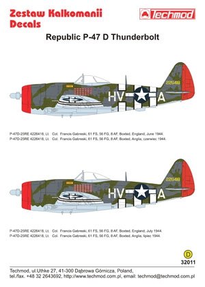 Techmod 32011 - Republic P-47D Thunderbolt 1/32 – zdjęcie 2