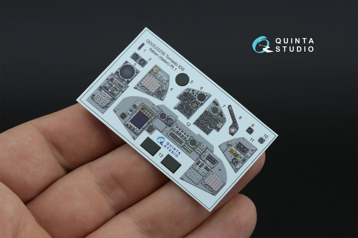 Quinta Studio QD+32230 Tornado IDS Italian 3D-Printed &amp;amp; coloured Interior on decal paper (Italeri) (with 3D-printed resin parts) 1/32 – zdjęcie 5