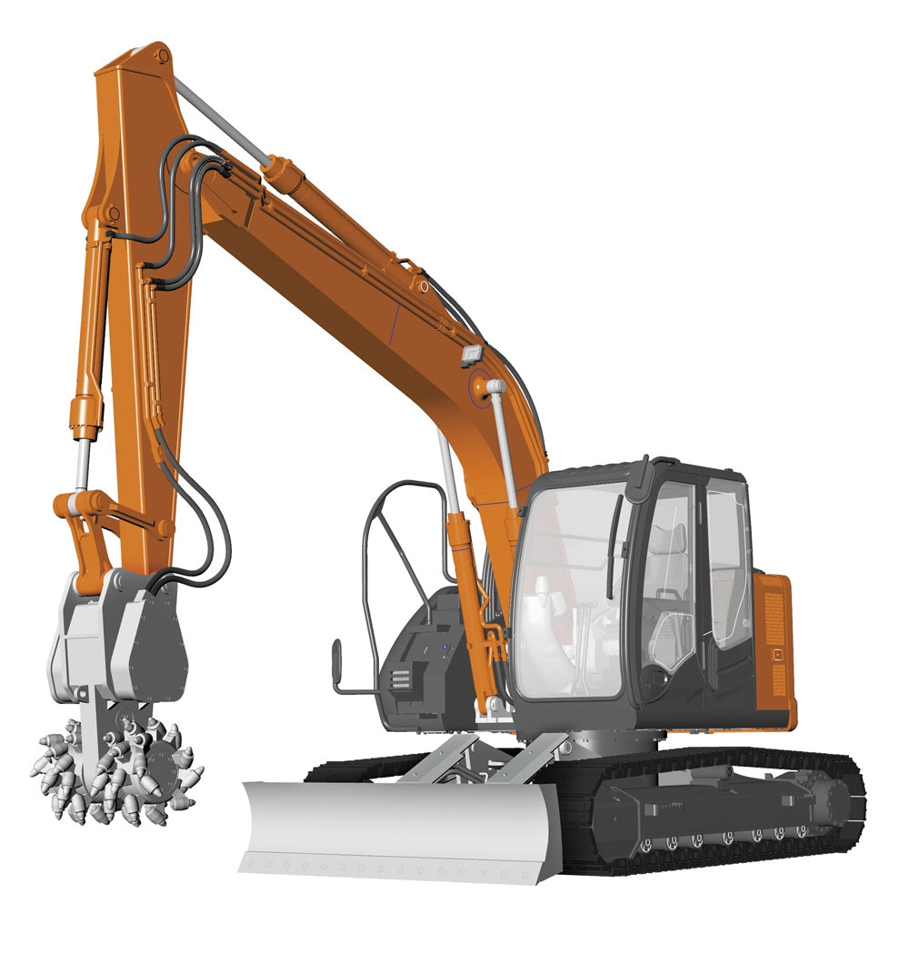 Hasegawa 66111 Hitachi Construction Machinery Excavator ZAXIS 135US Cutter Heads 1/35 – zdjęcie 5