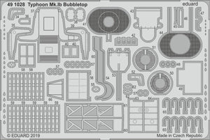 Eduard 491028 Typhoon Mk. Ib Bubbletop 1/48 HASEGAWA, ITALERI