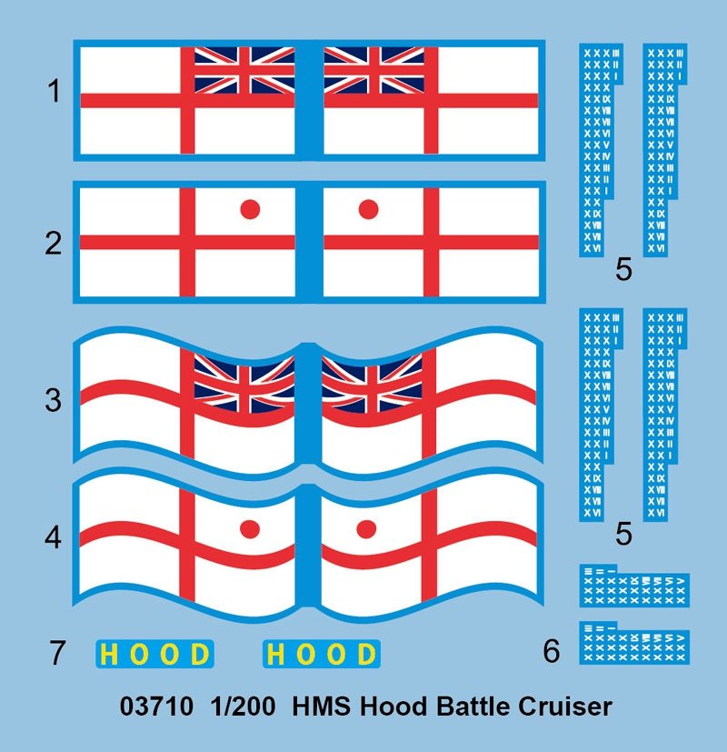 Trumpeter 03710 HMS Hood Battle Cruiser 1/200 – zdjęcie 3