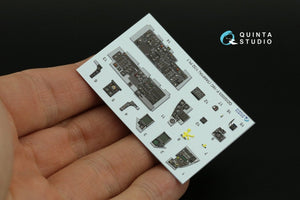 Quinta Studio QDS-32003 F-16C 3D-Printed &amp;amp; coloured Interior on decal paper ( Tamiya ) (small version) 1/32 – zdjęcie 12