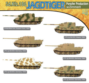 Dragon 7291 Jagdtiger, Porsche Version w/Zimmerit 1/72 – zdjęcie 2