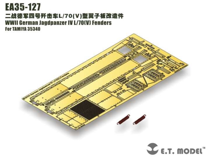 E.T. Model EA35-127 WWII German Jagdpanze For TAMIYA 35340r IV L/70(V) Fenders – zdjęcie 3
