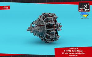 Armory Models ACA4826 R-1830 Twin Wasp US Inter-War &amp;amp; WWII aircraft engine 1/48 – zdjęcie 3