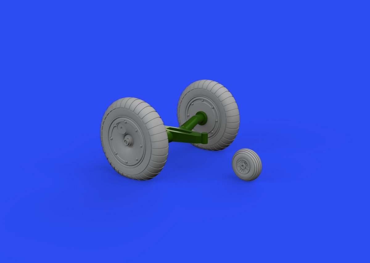 Eduard 648684 Me 163B wheels GASPATCH MODELS 1/48 – zdjęcie 3