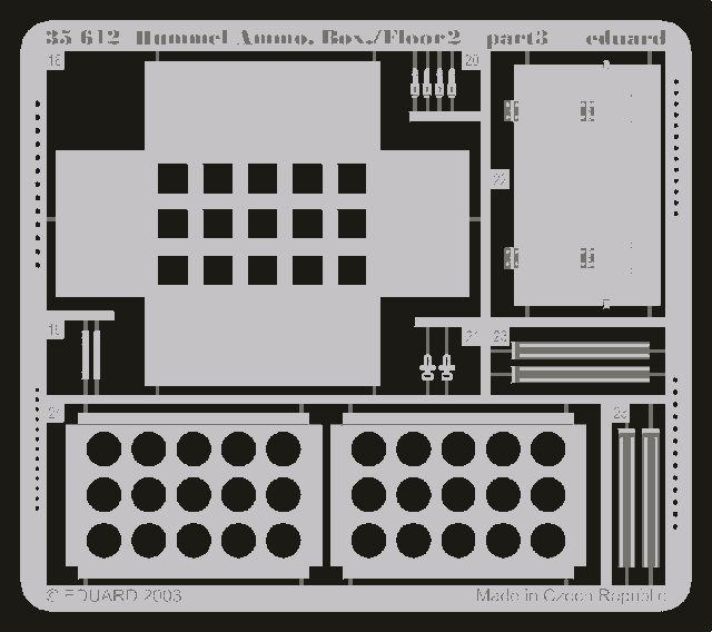 Eduard 35612 Hummel Ammo. Box/ Floor 2 1/35 Dragon – image 3