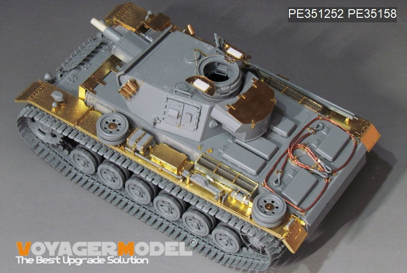 Voyager Model PE351252 WWII German Pz.KPfw.III Ausf.N early version upgrade set basic For TAKOM 8011 1/35 – zdjęcie 2