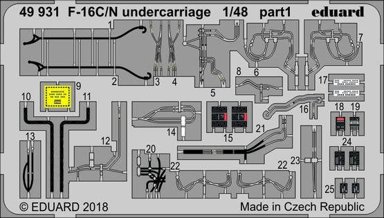 Eduard BIG49208 F-16C/ N 1/48 TAMIYA – Bild 5