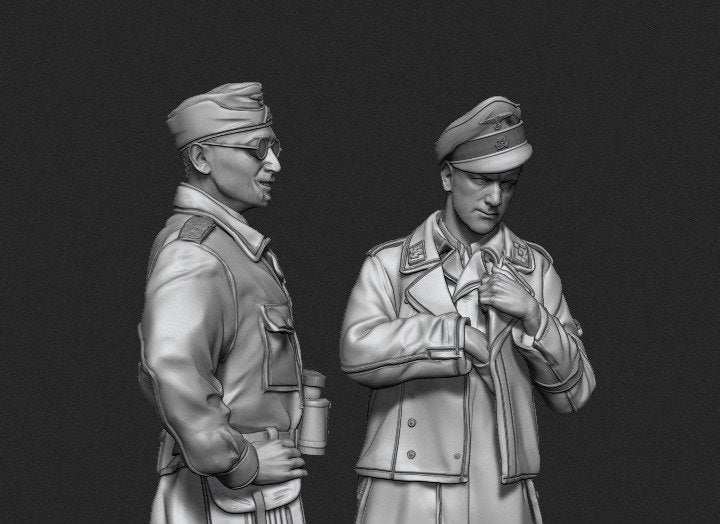 Panzer Art FI35-083 Waffen-SS tank officers Kursk battle set 1/35 – immagine 2