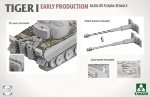 Takom 2196 TIGER I EARLY-PRODUCTION Sd.Kfz.181 Pz.Kpfw.VI Ausf.E 1/35 – zdjęcie 3