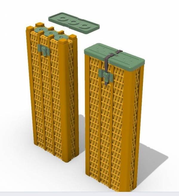 Panzer Art RE35-646 Willow ammo containers for 88mm FlaK/KwK36 early pattern (6pcs) 1/35 – Bild 3