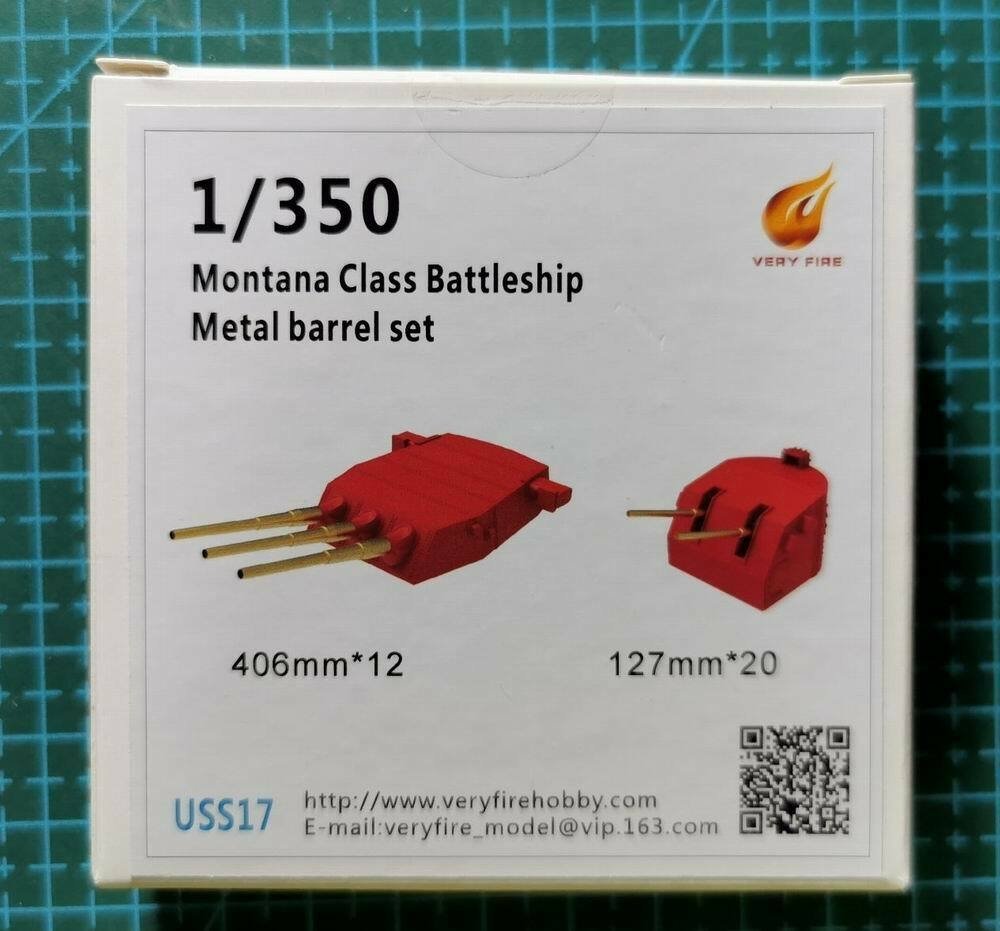 Very Fire USS17 USS Metal Barrel (406mm*12+127mm*20 pcs) for MONTANA Class 1/350