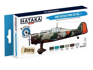 Hataka BS107 WW2 Dutch AF Paint Set Vol. 1 set 6x17 ml – zdjęcie 2