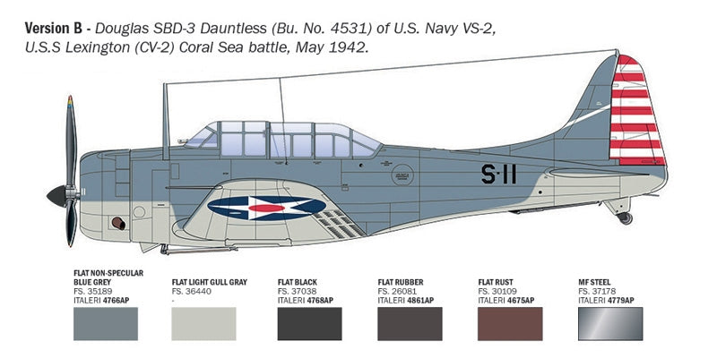 Italeri 2841 SBD-3 Dauntless 1/48