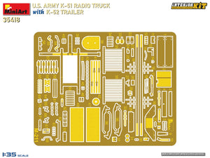 MiniArt 35418 US ARMY K-51 RADIO TRUCK WITH K-52 TRAILER. INTERIOR KIT 1/35 – zdjęcie 3