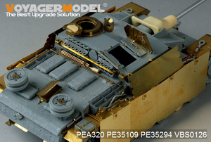 Voyager Model PEA320 WWII German StuG.III Ausf.G Final version Pivot-Mounting Swinging Type Hull Side Armour Skirts (For DRAGON) 1/35 – zdjęcie 3