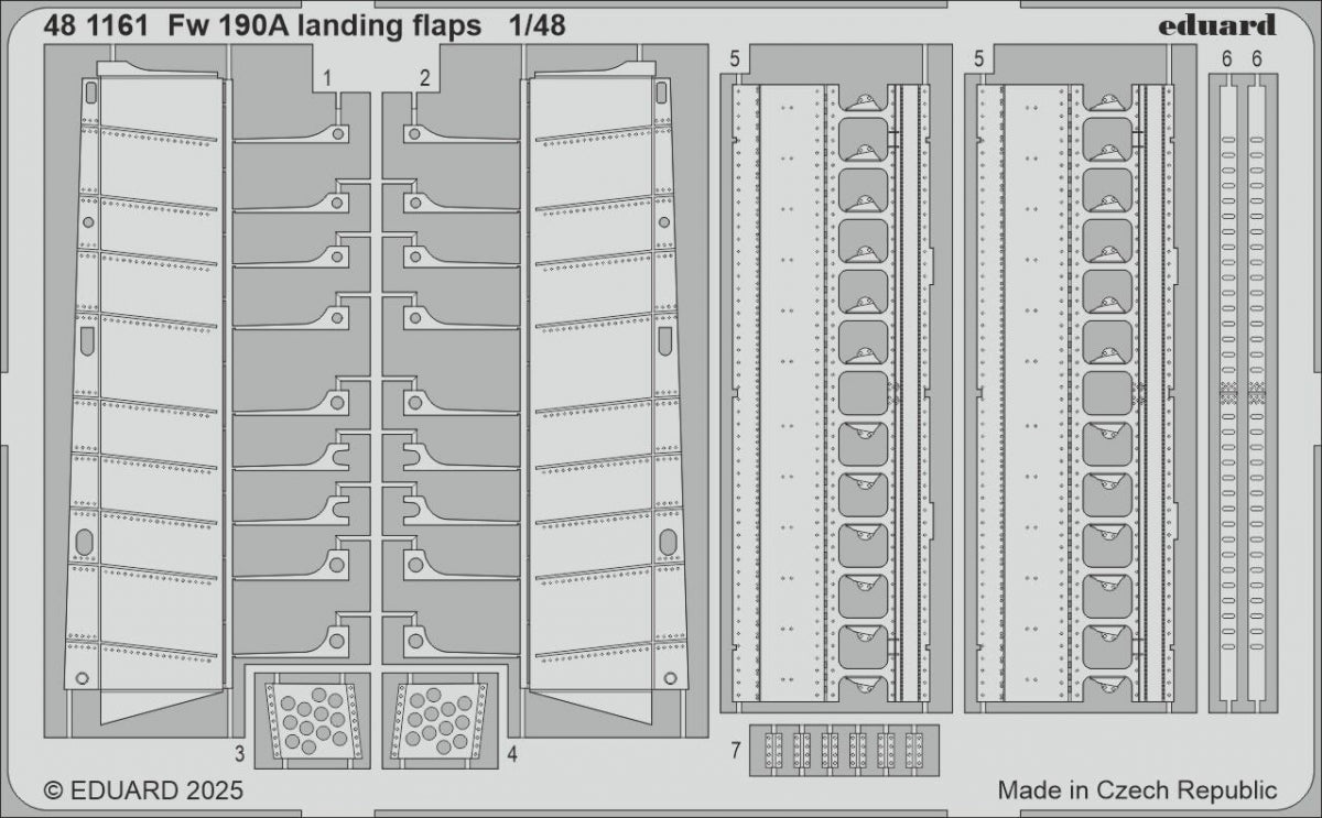 Eduard 481161 Fw 190A landing flaps EDUARD 1/48