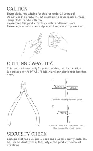 DSPIAE ST-A 3.0 Single Blade Nipper (modeling pliers) – image 6
