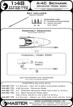 Master AM-72-163 A-4C Skyhawk - refueling probe boom 1/72 – image 3